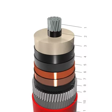 NA2XSR(AL)Y-1 сердцевина AL XLPE PVC с броней AWA